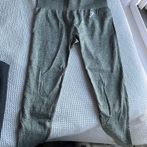 Green Gymshark Seamless Leggings